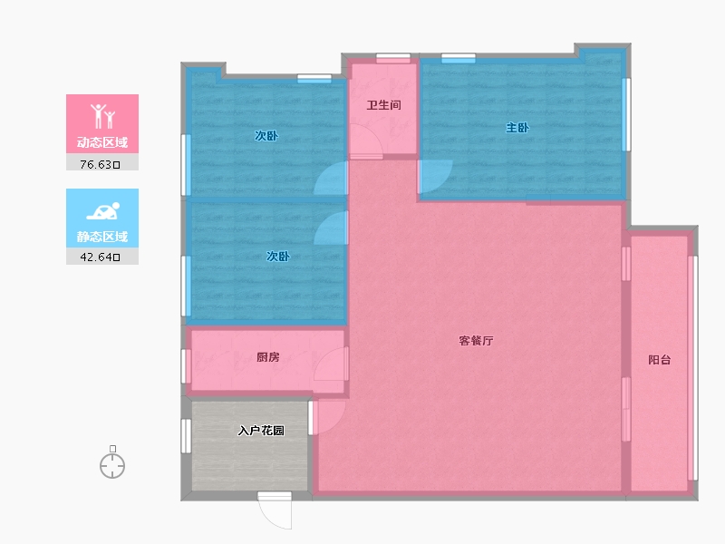 湖北省-襄阳市-外滩云锦-116.00-户型库-动静分区