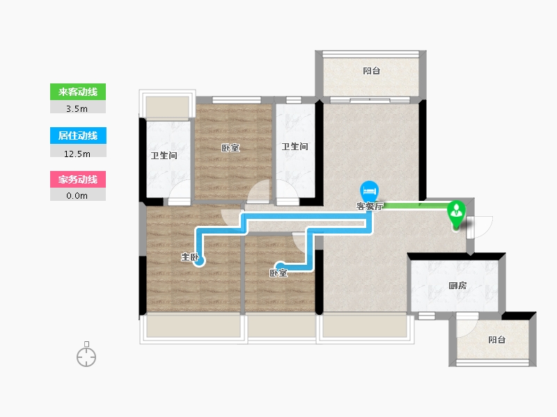 广东省-肇庆市-碧桂园龙熹山-77.00-户型库-动静线