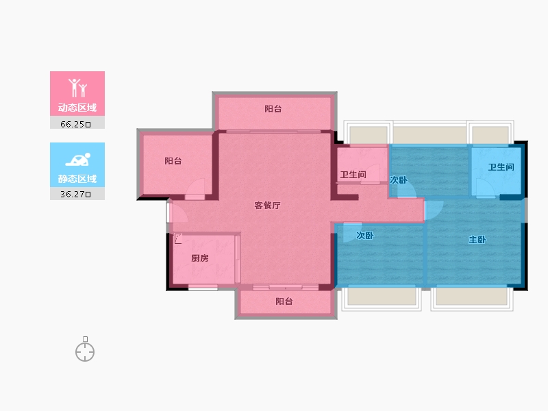 广东省-惠州市-灿邦珑廷观邸-92.00-户型库-动静分区