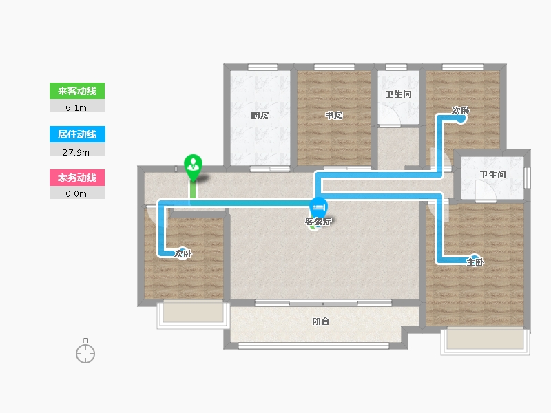 宁夏回族自治区-银川市-旭辉江南学府-116.00-户型库-动静线