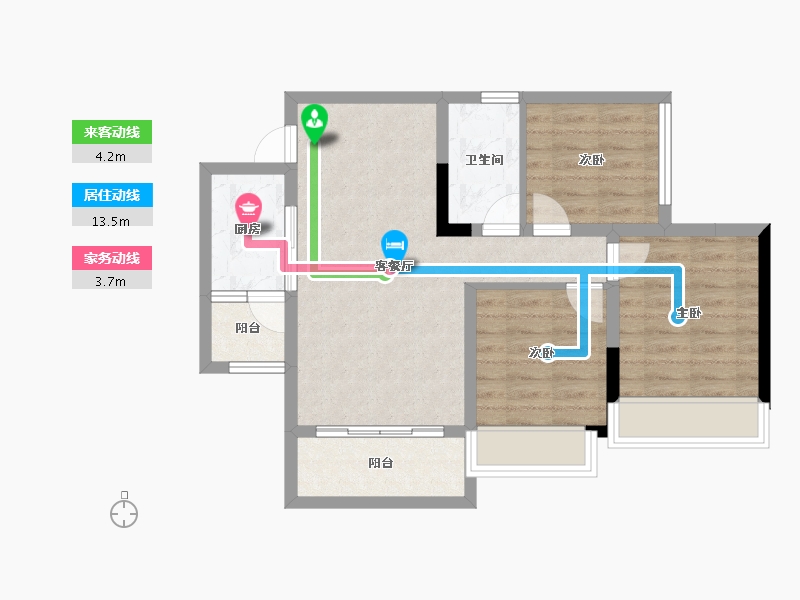 四川省-内江市-创宇紫金天成-67.17-户型库-动静线