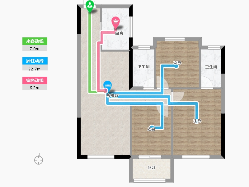 山东省-菏泽市-伯爵华府-93.00-户型库-动静线