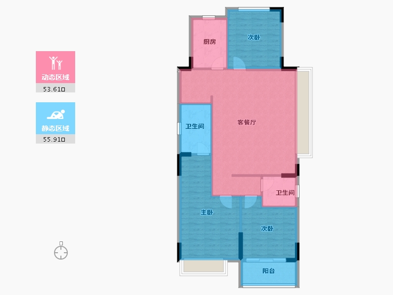 山东省-菏泽市-凯兴学府-100.00-户型库-动静分区