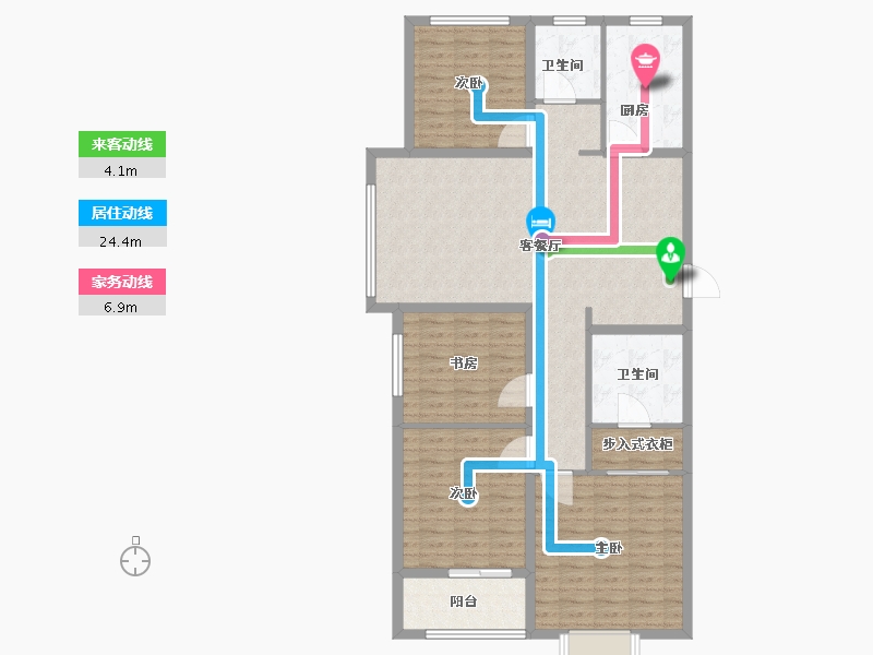 山东省-菏泽市-东城云玺-120.00-户型库-动静线