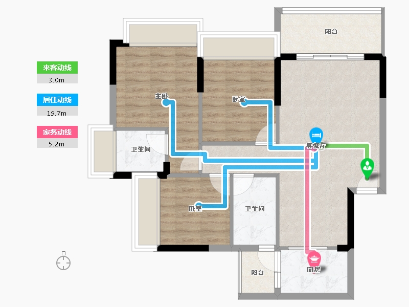 广东省-肇庆市-金帝华府-76.77-户型库-动静线