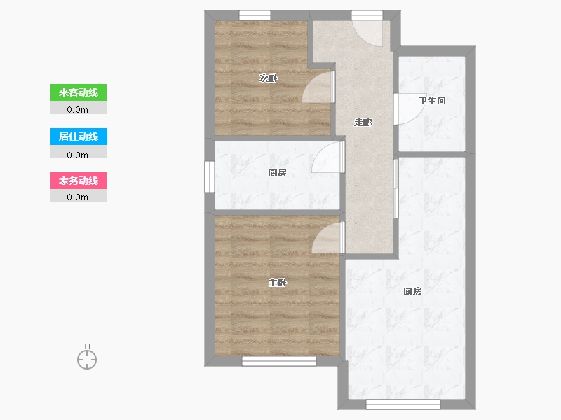 北京-北京市-融泽嘉园-60.00-户型库-动静线