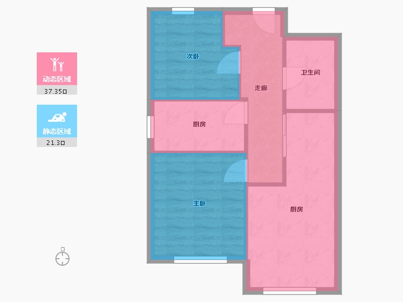 北京-北京市-融泽嘉园-60.00-户型库-动静分区