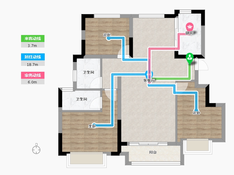 四川省-眉山市-天府万科城-80.79-户型库-动静线