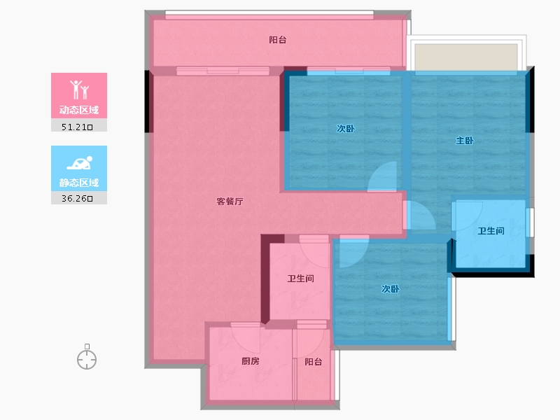 四川省-内江市-创宇紫金天成-77.47-户型库-动静分区