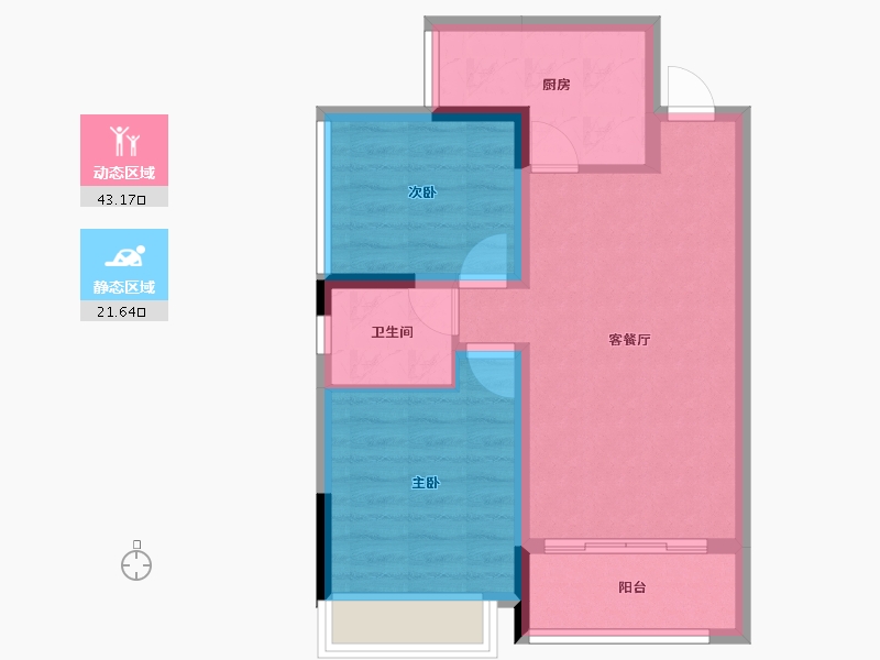 四川省-内江市-创宇紫金天成-57.44-户型库-动静分区