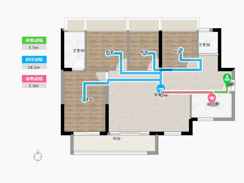 广东省-肇庆市-碧桂园龙熹山-94.00-户型库-动静线