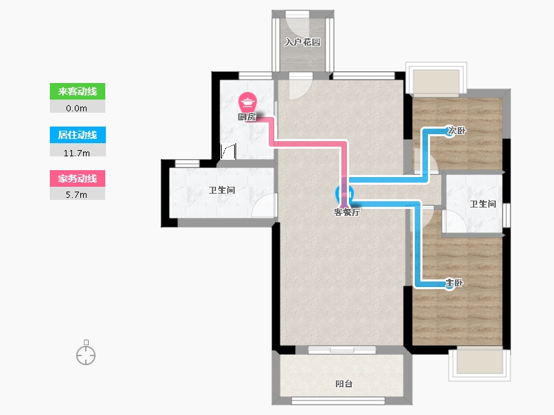 福建省-漳州市-领秀源著-71.20-户型库-动静线