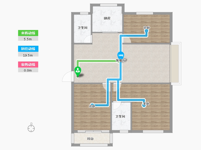 辽宁省-朝阳市-兴隆尚品-108.48-户型库-动静线