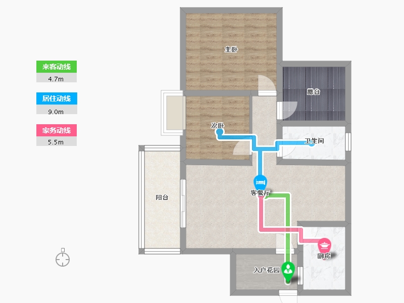 四川省-成都市-东方威尼斯-75.26-户型库-动静线