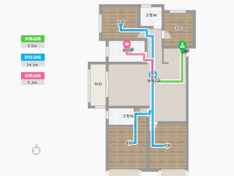 山东省-菏泽市-洪盛锦绣城-118.24-户型库-动静线