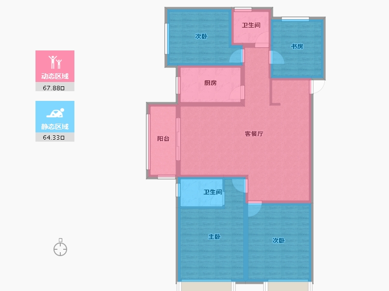 山东省-菏泽市-洪盛锦绣城-118.24-户型库-动静分区