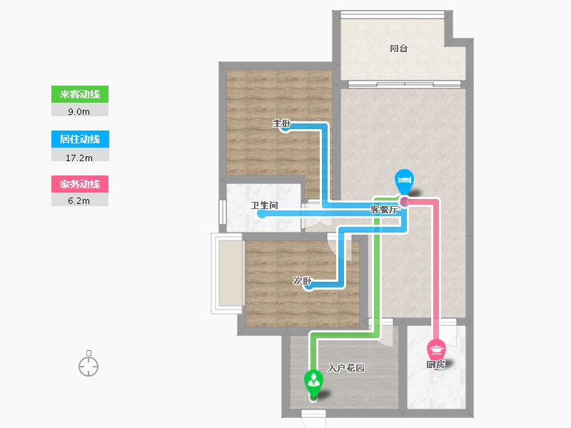 四川省-成都市-东方威尼斯-75.57-户型库-动静线