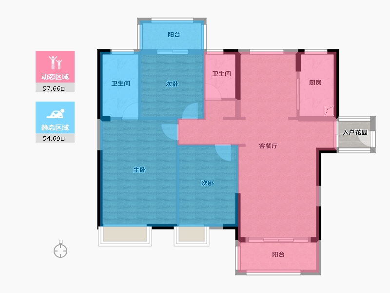 福建省-漳州市-领秀源著-104.00-户型库-动静分区