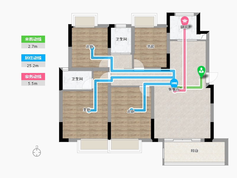 江西省-赣州市-时代国风府(建设中)-103.47-户型库-动静线