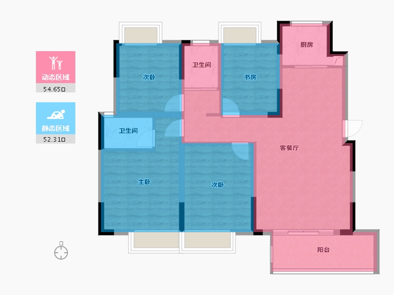 江西省-赣州市-时代国风府(建设中)-103.47-户型库-动静分区