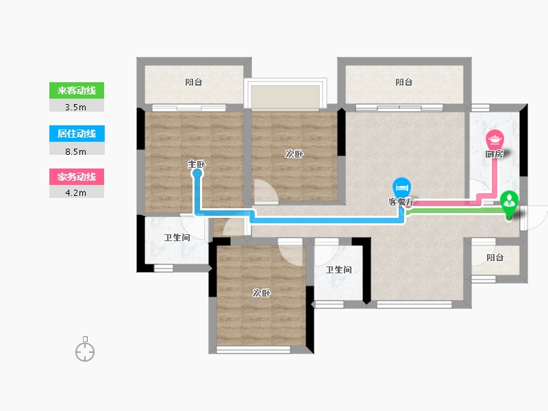 四川省-内江市-创宇紫金天成-77.35-户型库-动静线