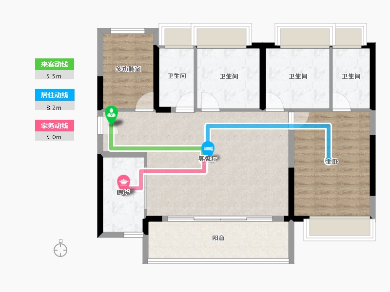 广东省-肇庆市-阳光城檀府-93.95-户型库-动静线