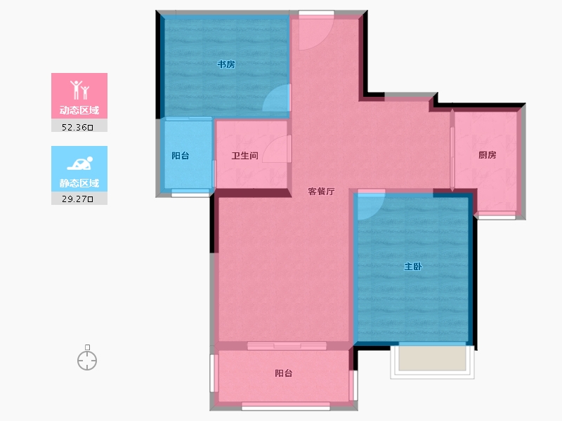 江苏省-盐城市-承亿西湖一品-73.19-户型库-动静分区