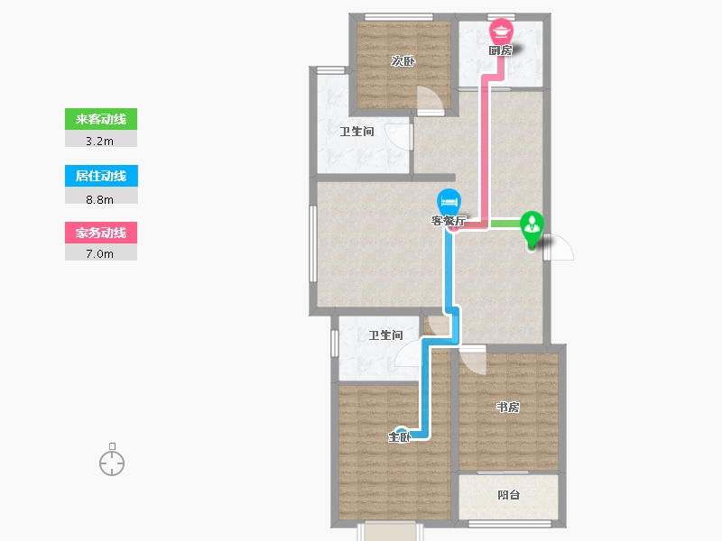 山东省-菏泽市-东城云玺-108.00-户型库-动静线