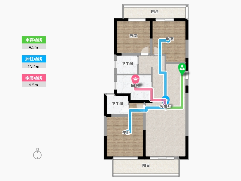 河南省-洛阳市-常绿林溪宸院-96.00-户型库-动静线