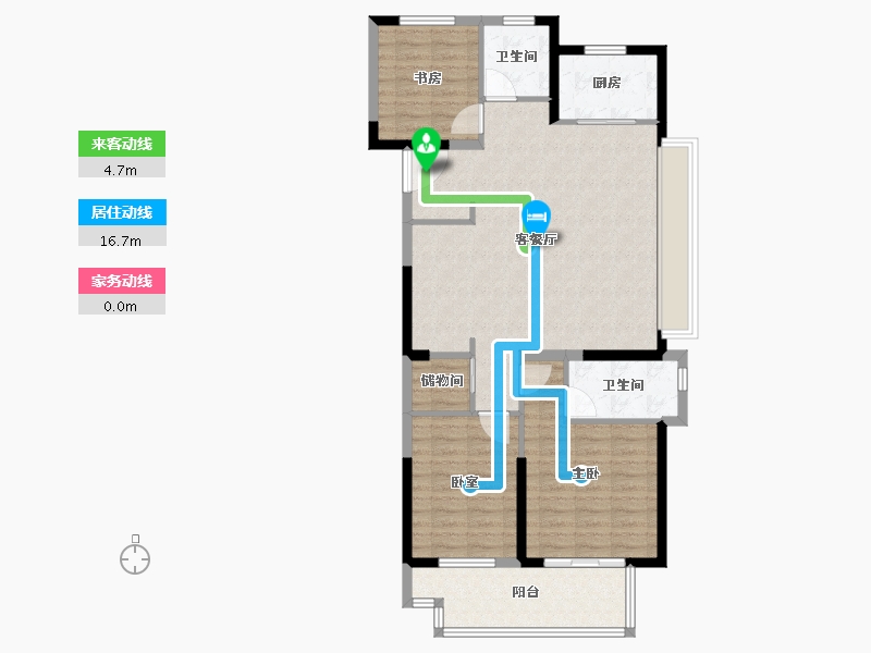 江苏省-盐城市-佳源广场-101.60-户型库-动静线