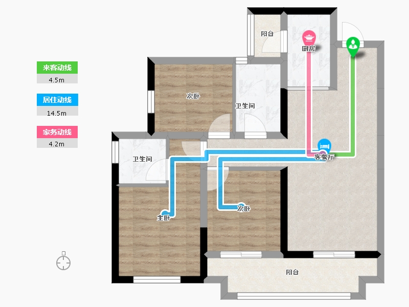 四川省-泸州市-远洋红星天铂-71.69-户型库-动静线