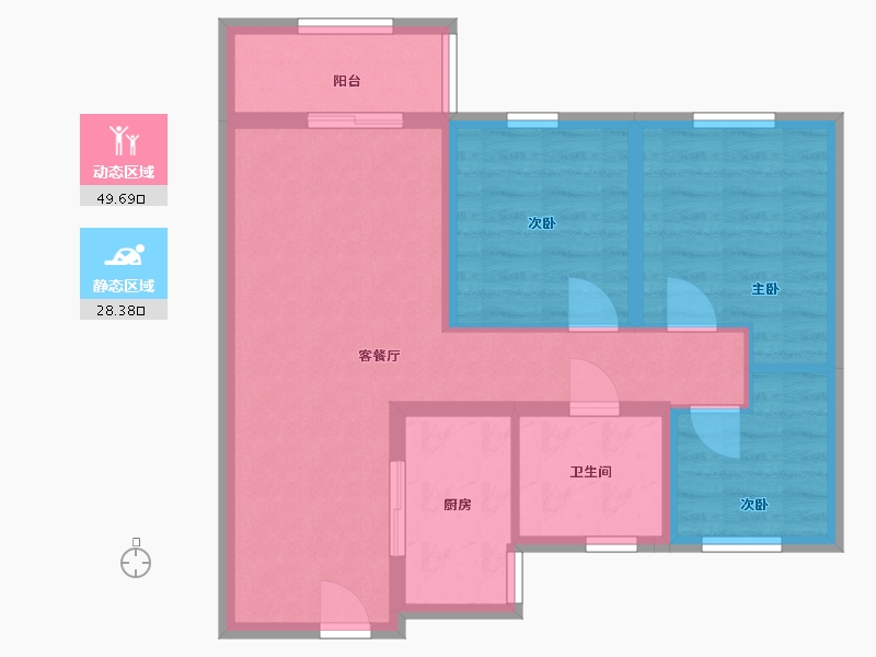 河南省-郑州市-中原宸院-69.00-户型库-动静分区