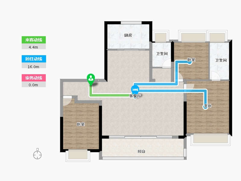 江苏省-盐城市-绿地香港新天地-122.40-户型库-动静线