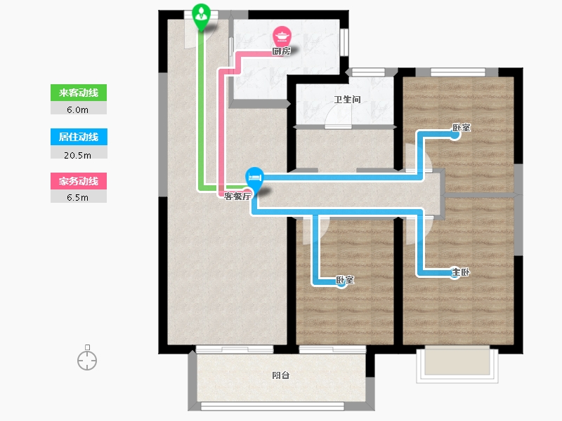 江苏省-盐城市-大丰雍锦府-88.01-户型库-动静线