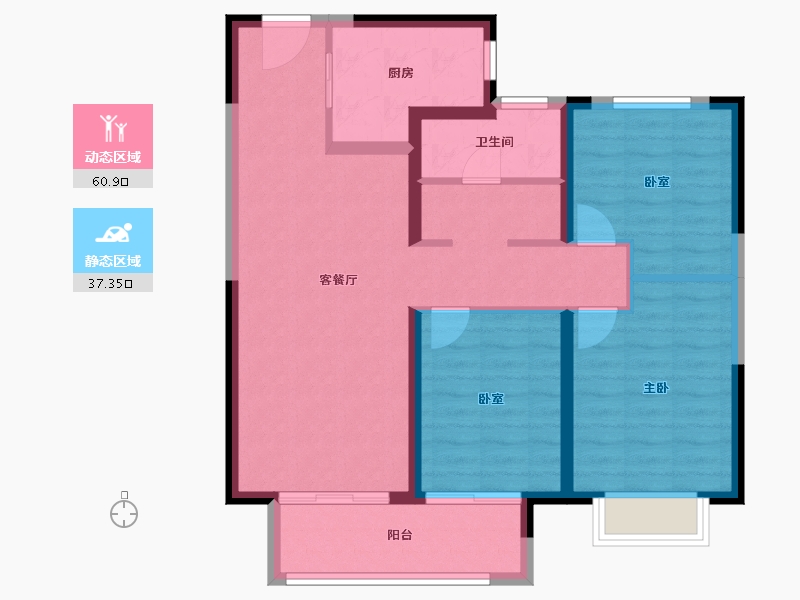 江苏省-盐城市-大丰雍锦府-88.01-户型库-动静分区