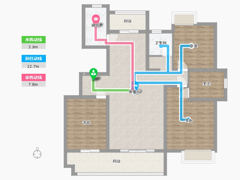 四川省-成都市-城投润城-110.76-户型库-动静线