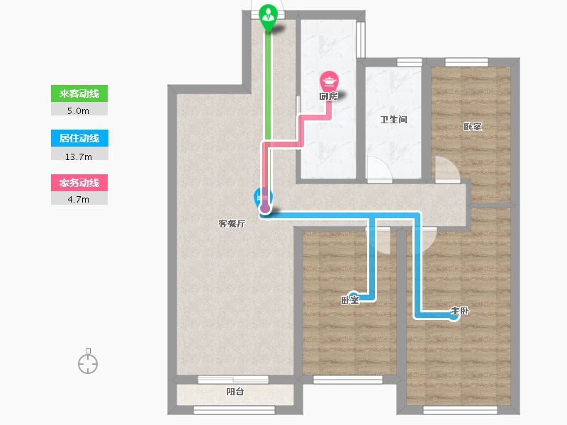 江苏省-盐城市-​荣悦华府-80.80-户型库-动静线