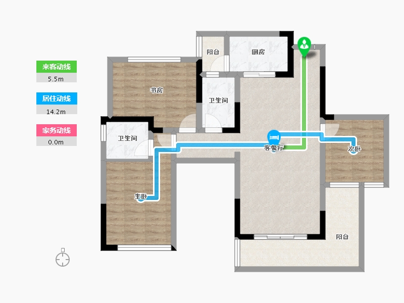 四川省-宜宾市-悦湖居-92.26-户型库-动静线