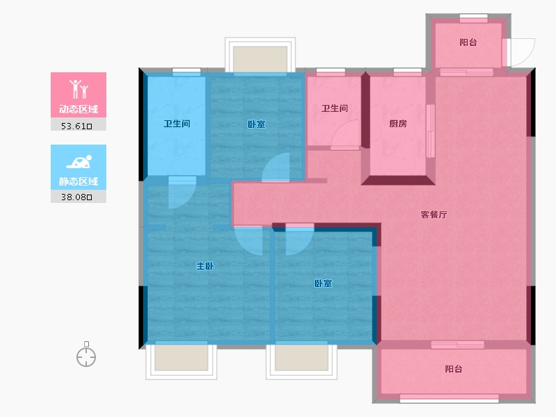 江西省-赣州市-星州润达国际城-100.00-户型库-动静分区