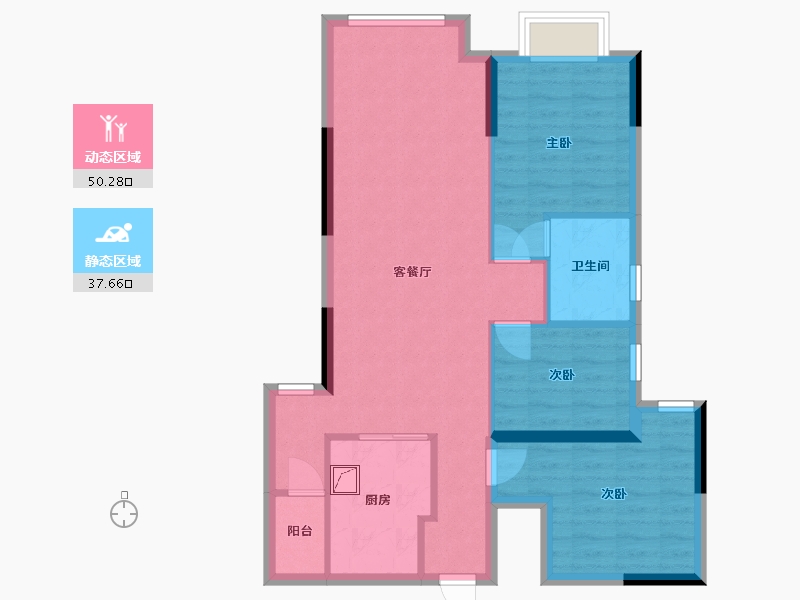 广东省-惠州市-东江悦-80.00-户型库-动静分区