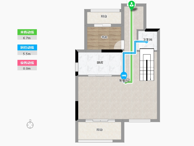 浙江省-宁波市-自建房-65.00-户型库-动静线