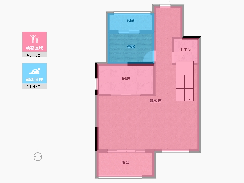 浙江省-宁波市-自建房-65.00-户型库-动静分区