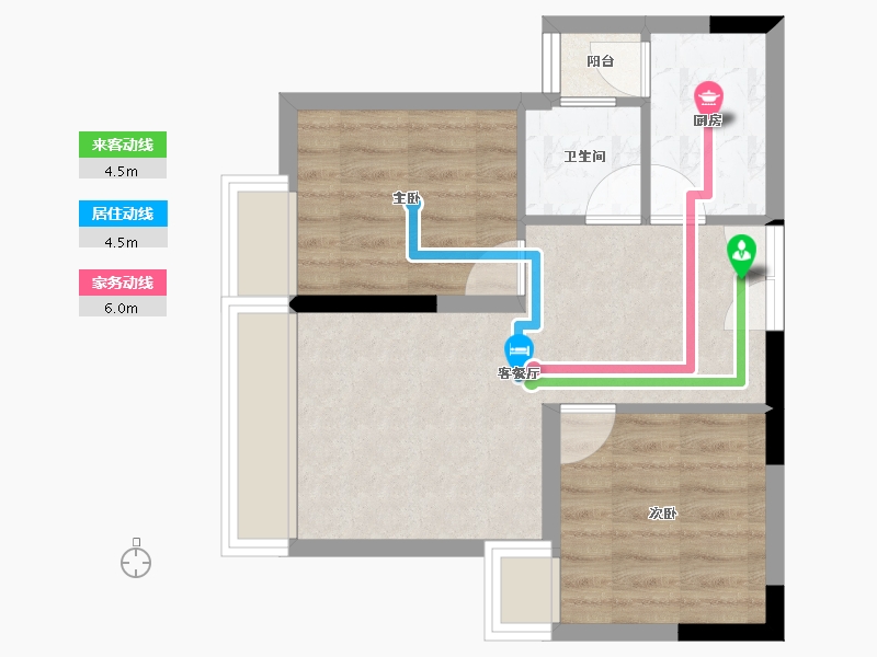 四川省-泸州市-玖臣壹品-46.29-户型库-动静线