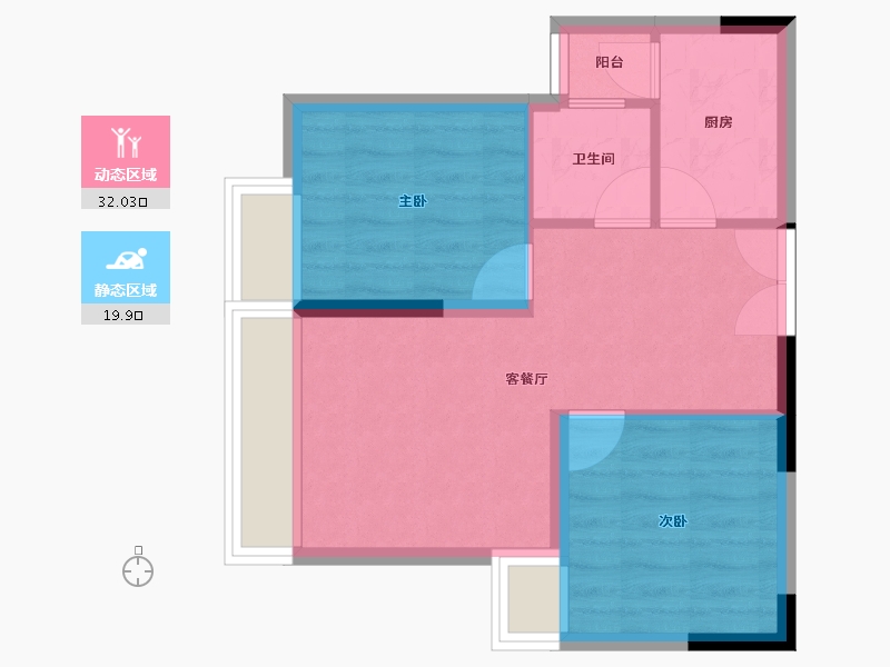 四川省-泸州市-玖臣壹品-46.29-户型库-动静分区