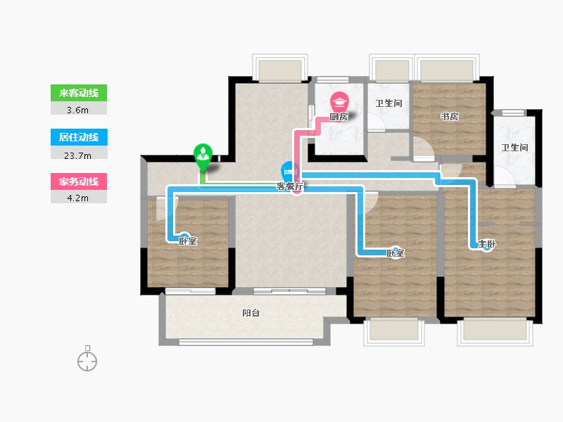 江苏省-盐城市-​玲珑河畔-112.80-户型库-动静线