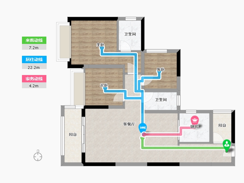 广东省-珠海市-华发又一城-82.00-户型库-动静线