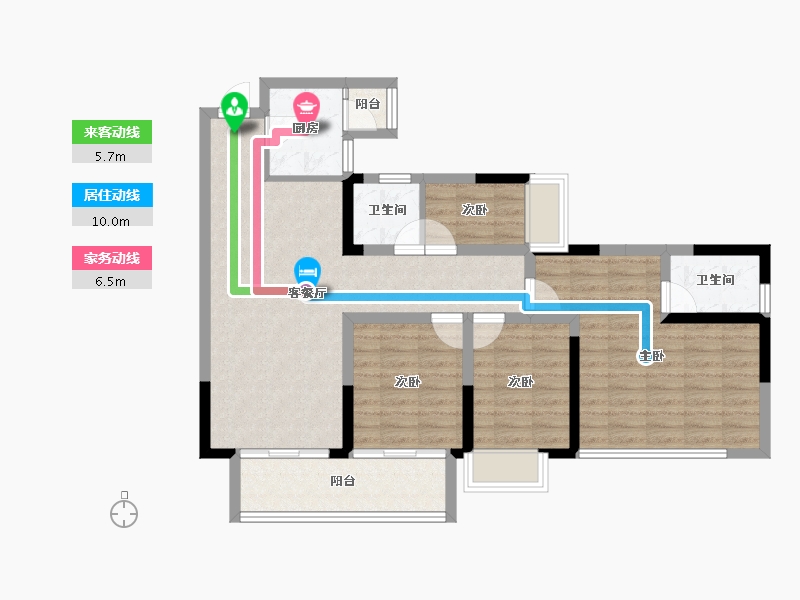 四川省-内江市-荣威名城-92.02-户型库-动静线