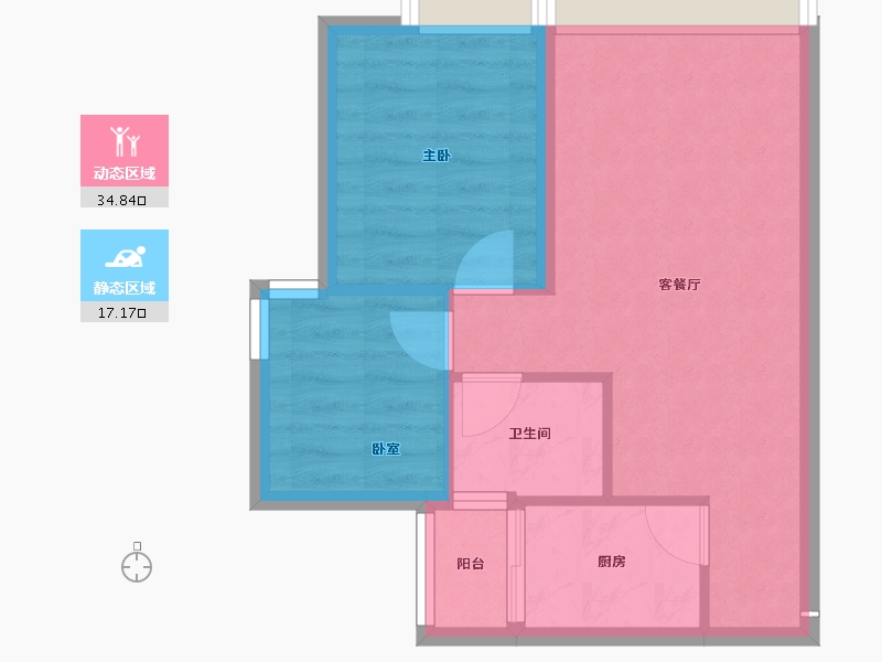 四川省-泸州市-玖臣壹品-46.46-户型库-动静分区