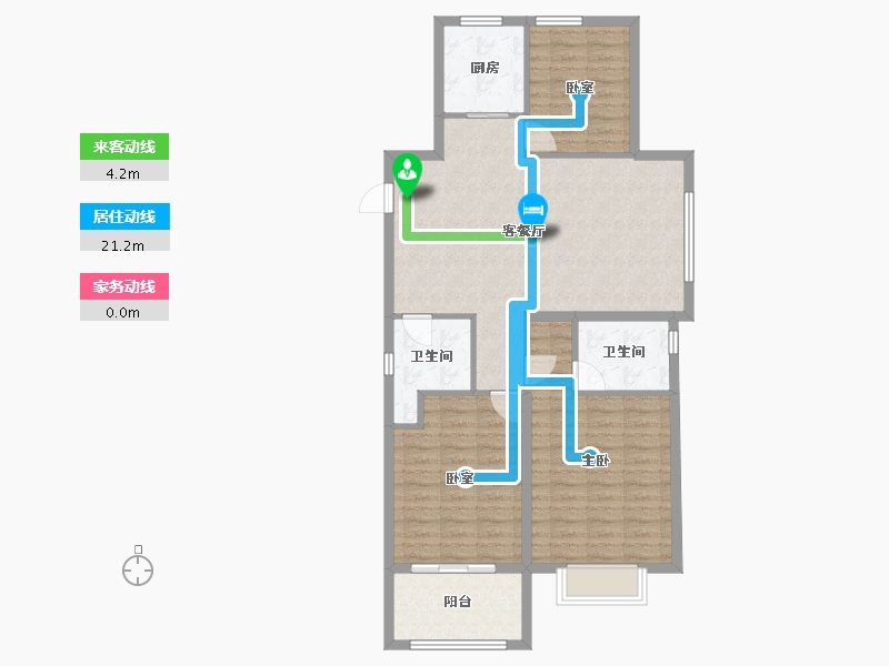 山东省-枣庄市-紫悦山·印象-97.60-户型库-动静线