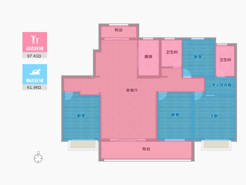 山东省-枣庄市-紫悦山·印象-144.00-户型库-动静分区